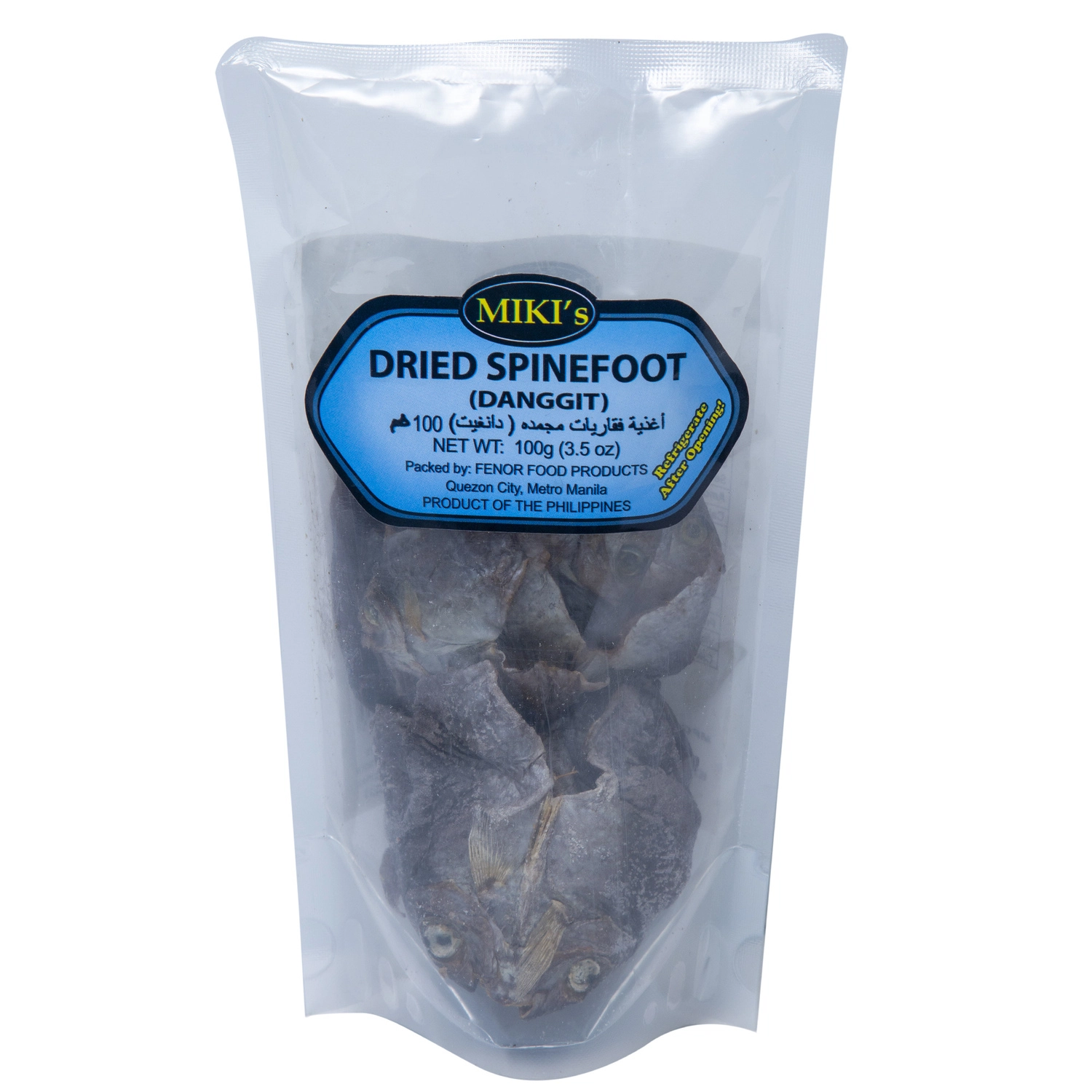 Miki's Dried Spinefoot (Danggit) 100g - Philippine Dried Fish