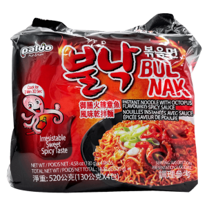 Paldo Hot Octopus Ramen 130g*4