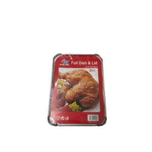 15x21 Foil Dish & Lid * 4