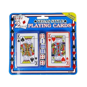 2pcs playing card w dice