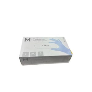 Vinyl Glove L P/Free Blue 100p