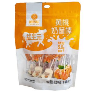 Yellow Peach Milk Lollipop 80g