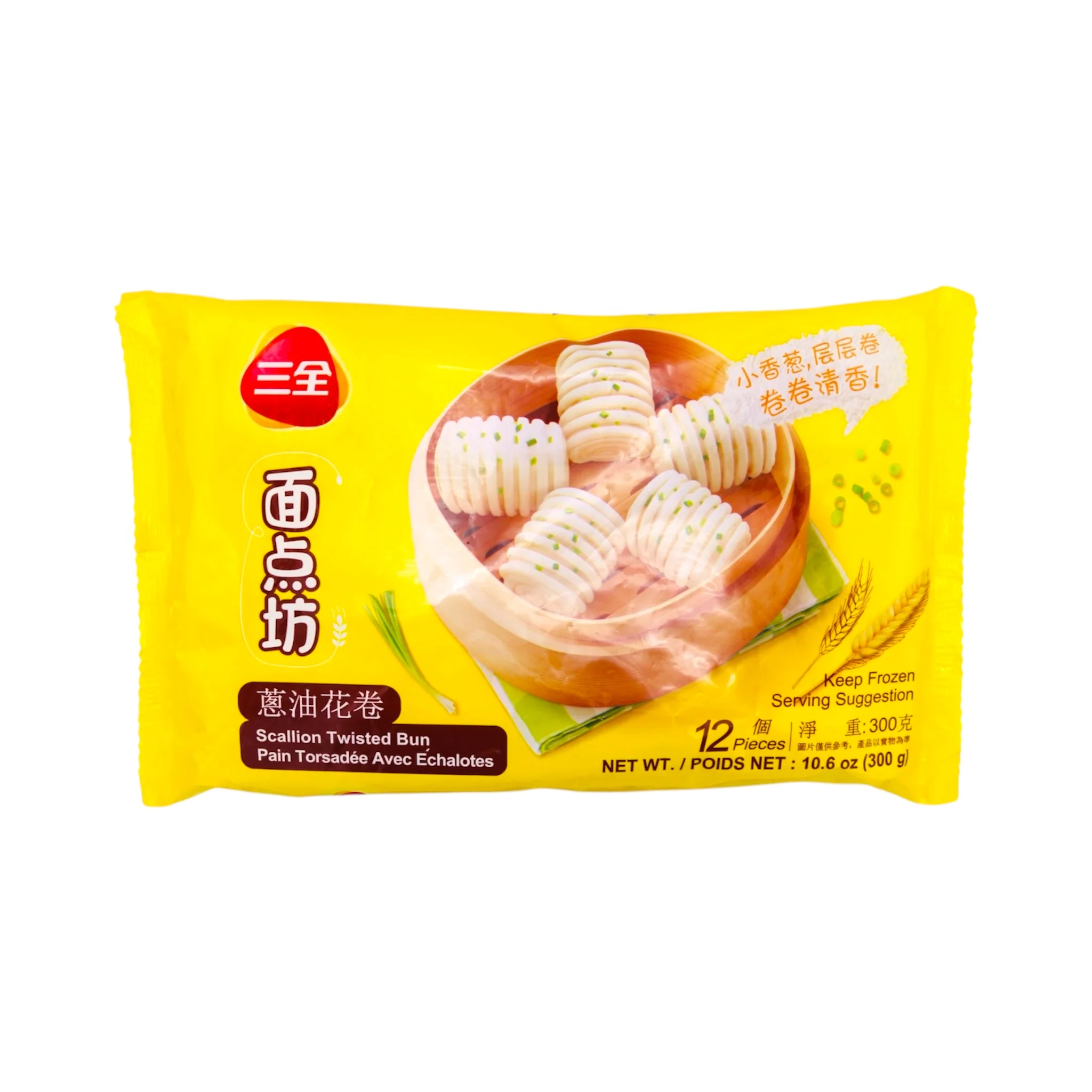 SQ Twisted scallion Bun 300g
