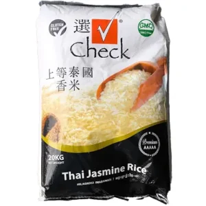 Jasmine Rice Check Black 20kg
