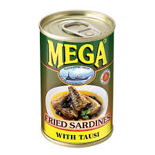 Mega Fried Sardines Tausi 155g