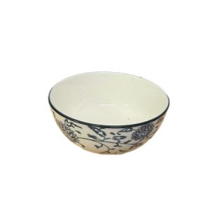 Porcelain Bowl Blue Flower 4.5