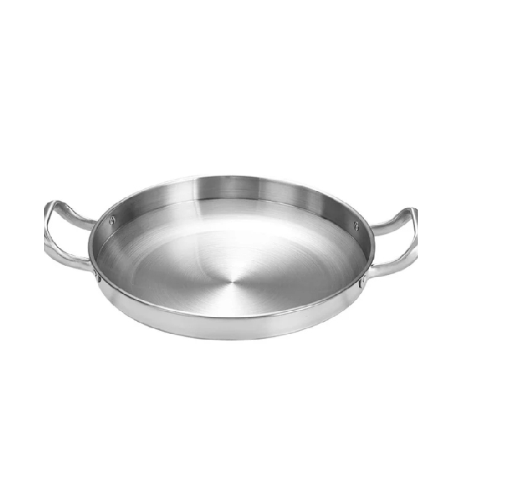 Stainless Steel Flat Pan 30cm