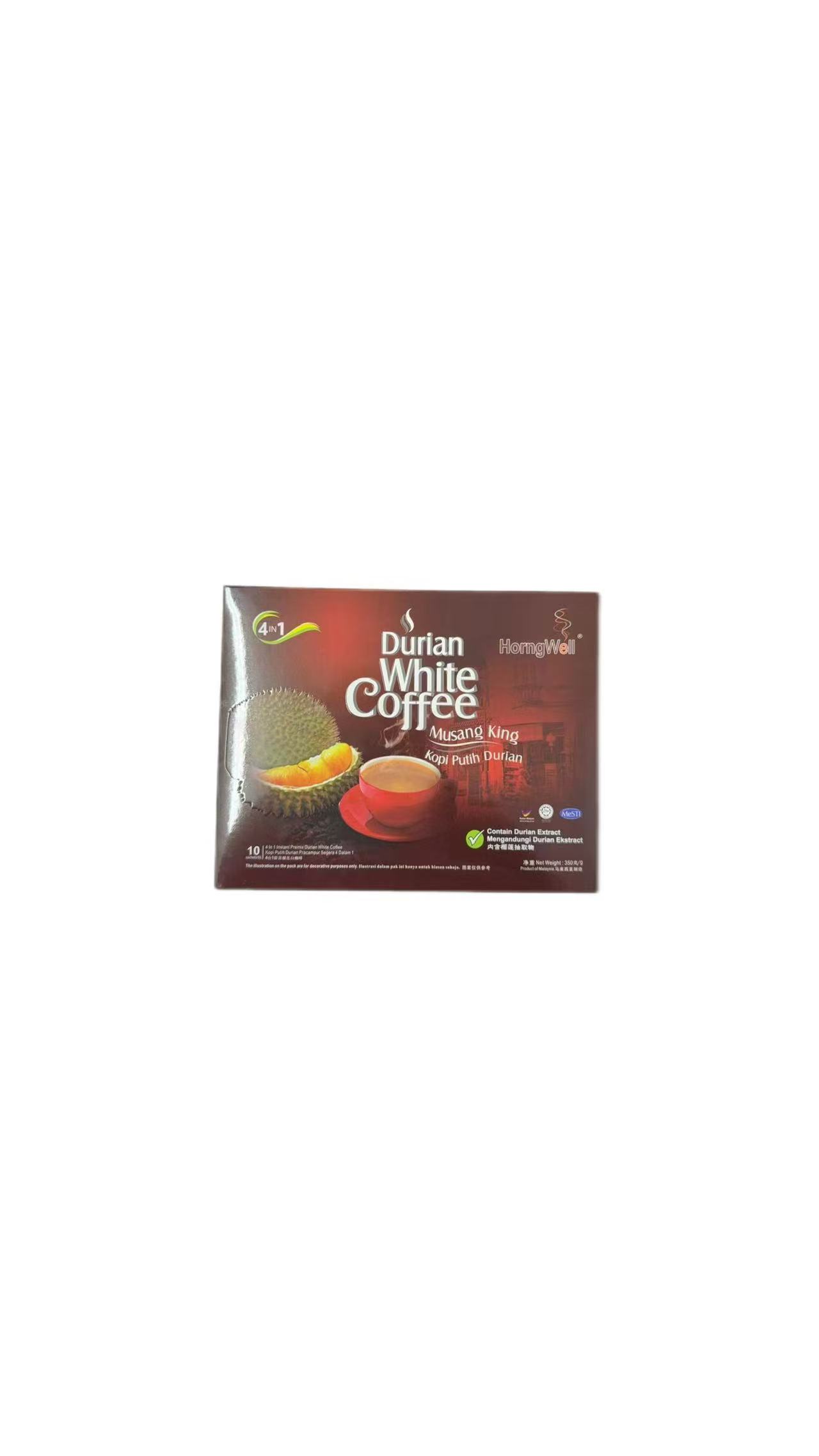 HW 4in1 Durian Whi Coffee 350g