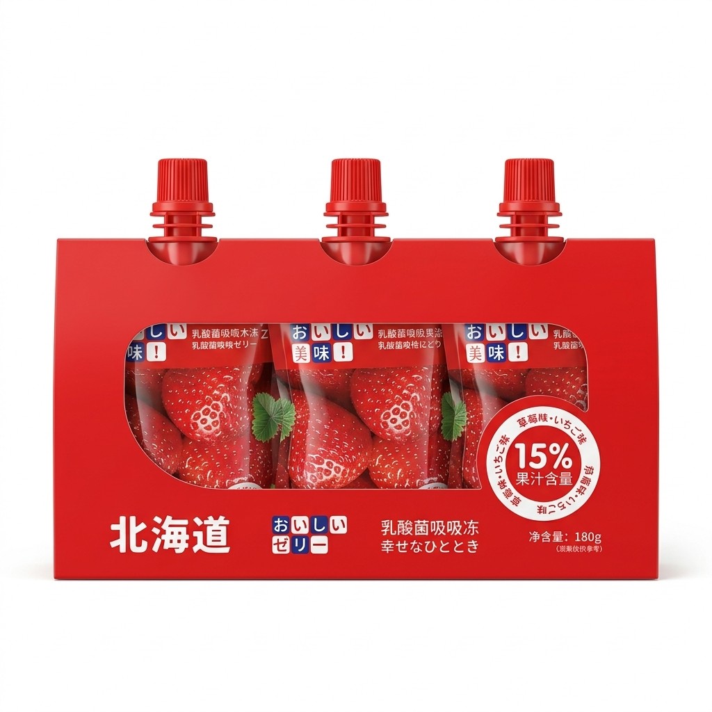 CYW Hokkaido Lactobacillus Jelly - Strawberry 180g * 24