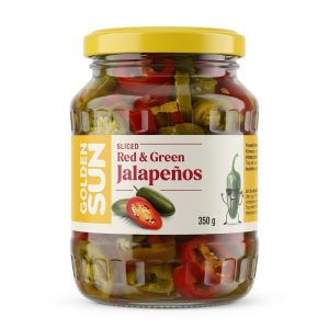 G/S Sliced Red&Green Jalapeno 350g*12