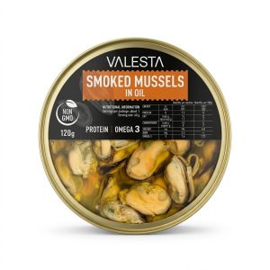 Valesta Mussels Smoked in Oil 120g