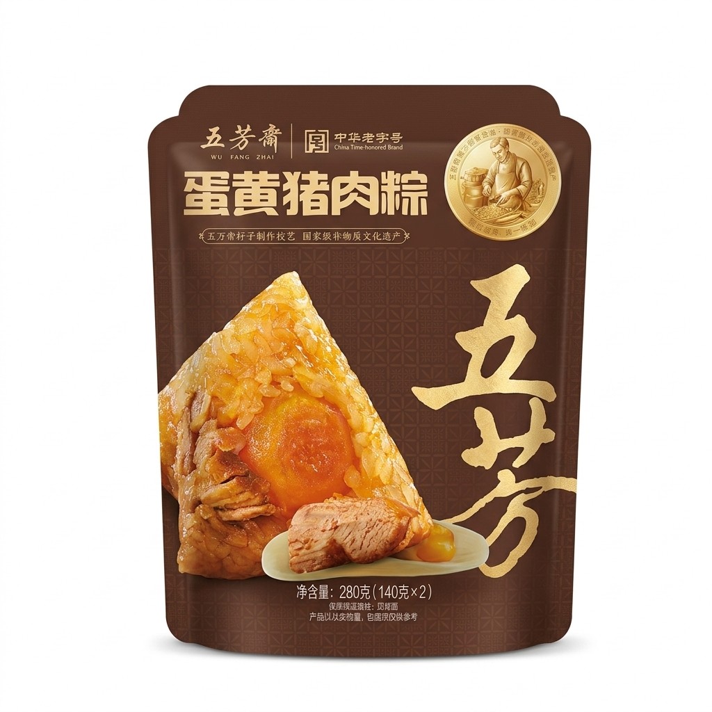 WFZ Rice Dumpling Egg Yolk Pork 280g