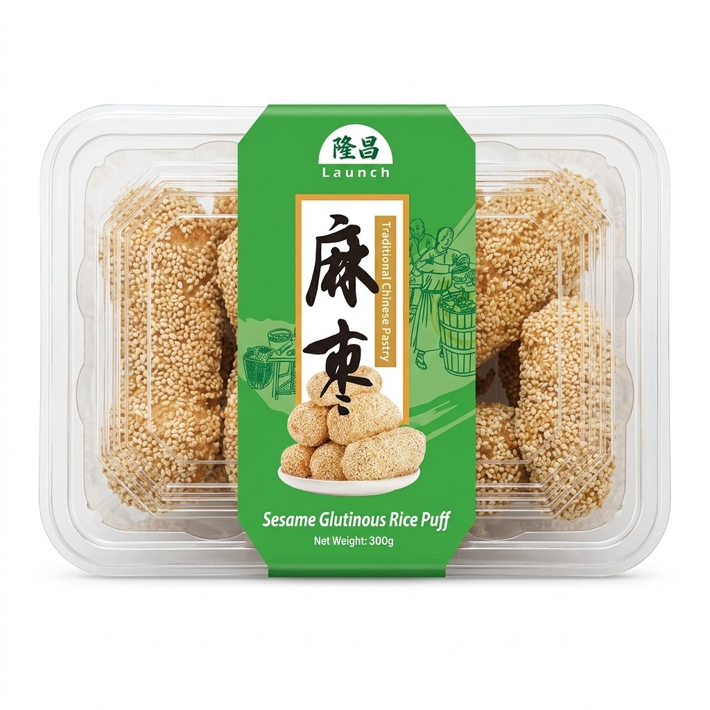 LC Sesame Glutinous Rice Puff 300*12