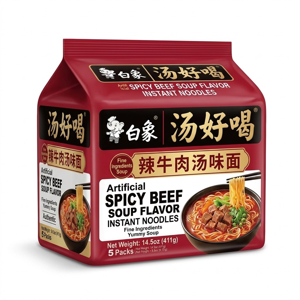 BX Noodle Spicy Beef Flavor 555g