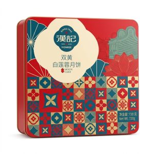 Honkee Double Yolk White Lotus Seed Paste Mooncakes 720g