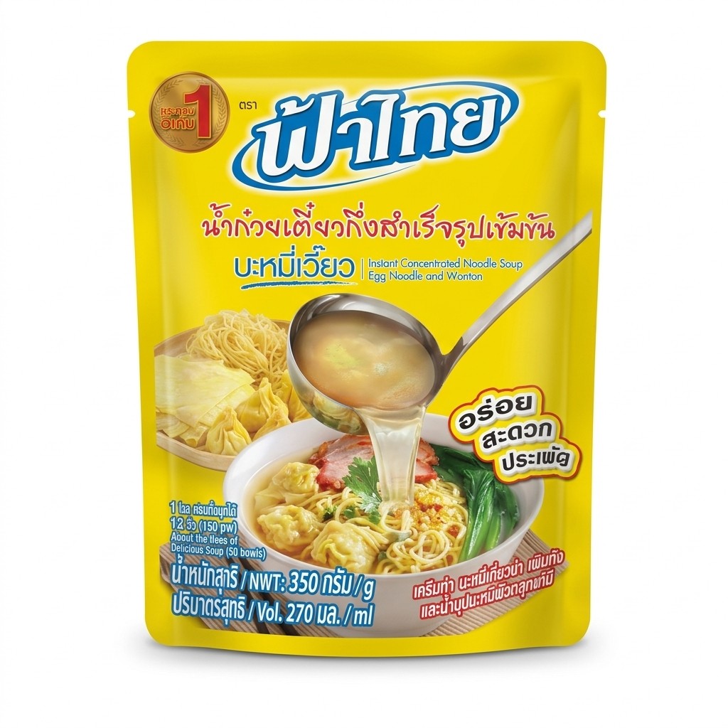FaThai Wonton Noodle Soup 350g