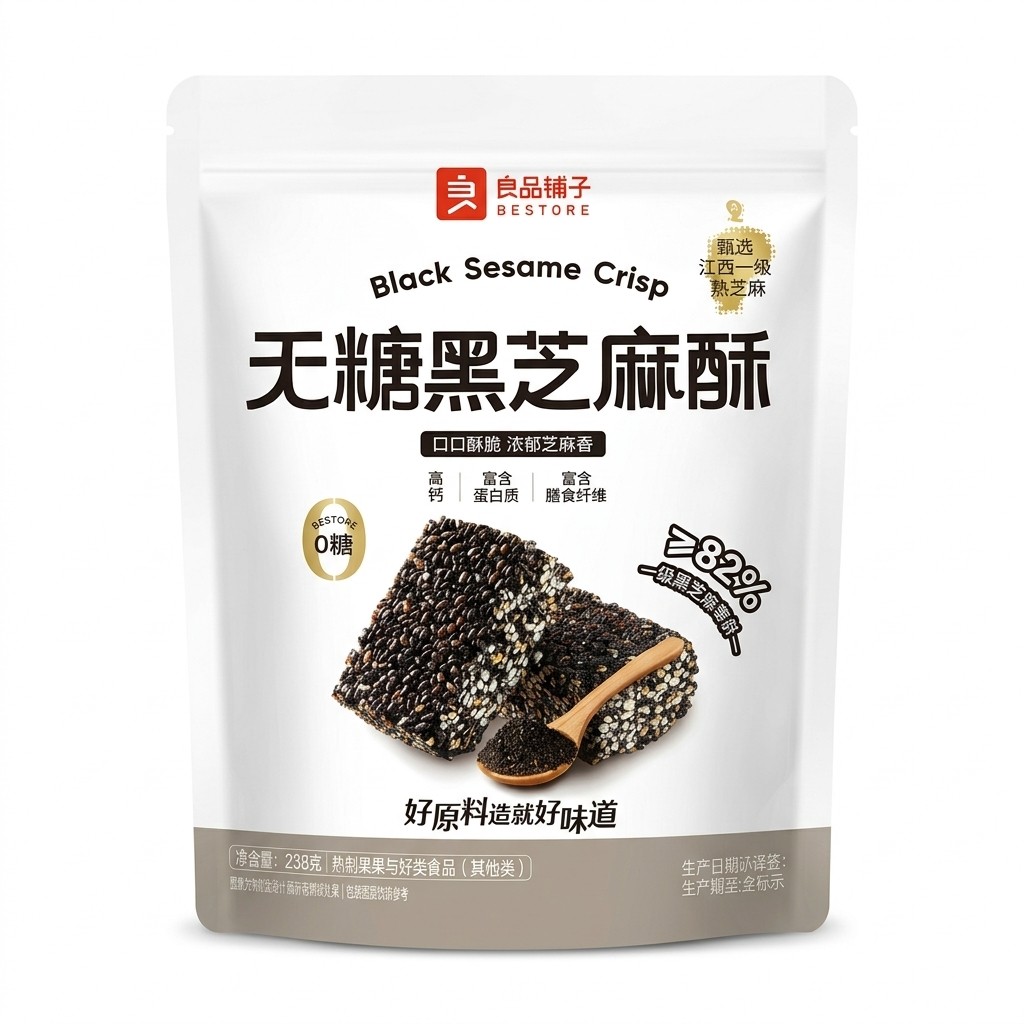 LPPZ Black Sesame Cubes Sugar Free