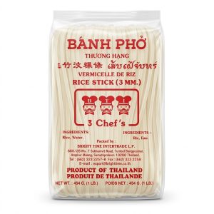 3Chef Rice Stick 3mm 454g 30pk