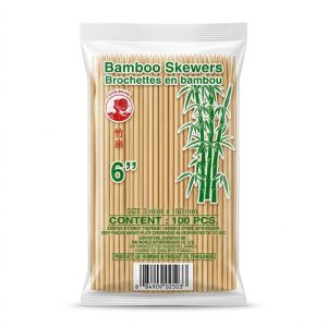 Cock Bamboo Skewrs 6inch *100